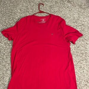 Red Tommy Hilfiger shirt
